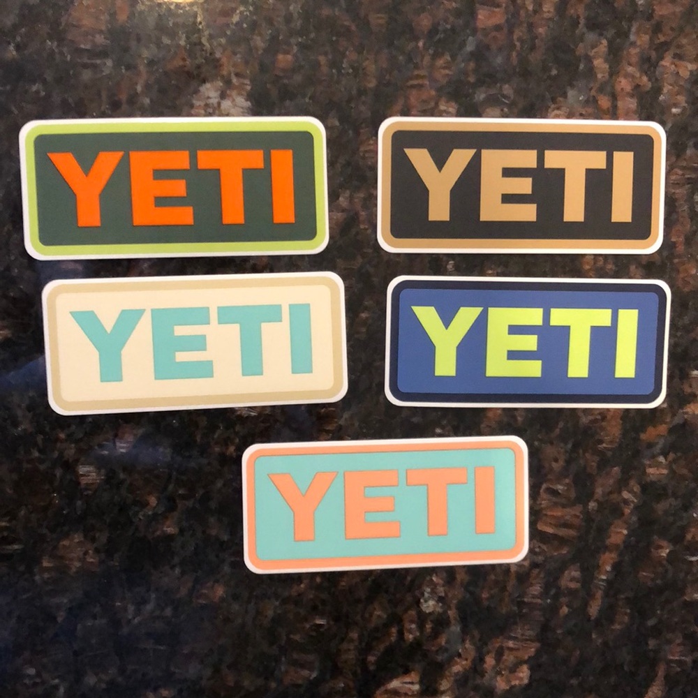 YETI stickers